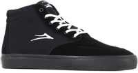 Lakai Riley 3 High Skate Shoes - black/black suede