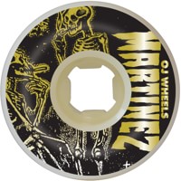 OJ Martinez Skeleton Pro Double Duro Skateboard Wheels - white/gold (101a/95a)